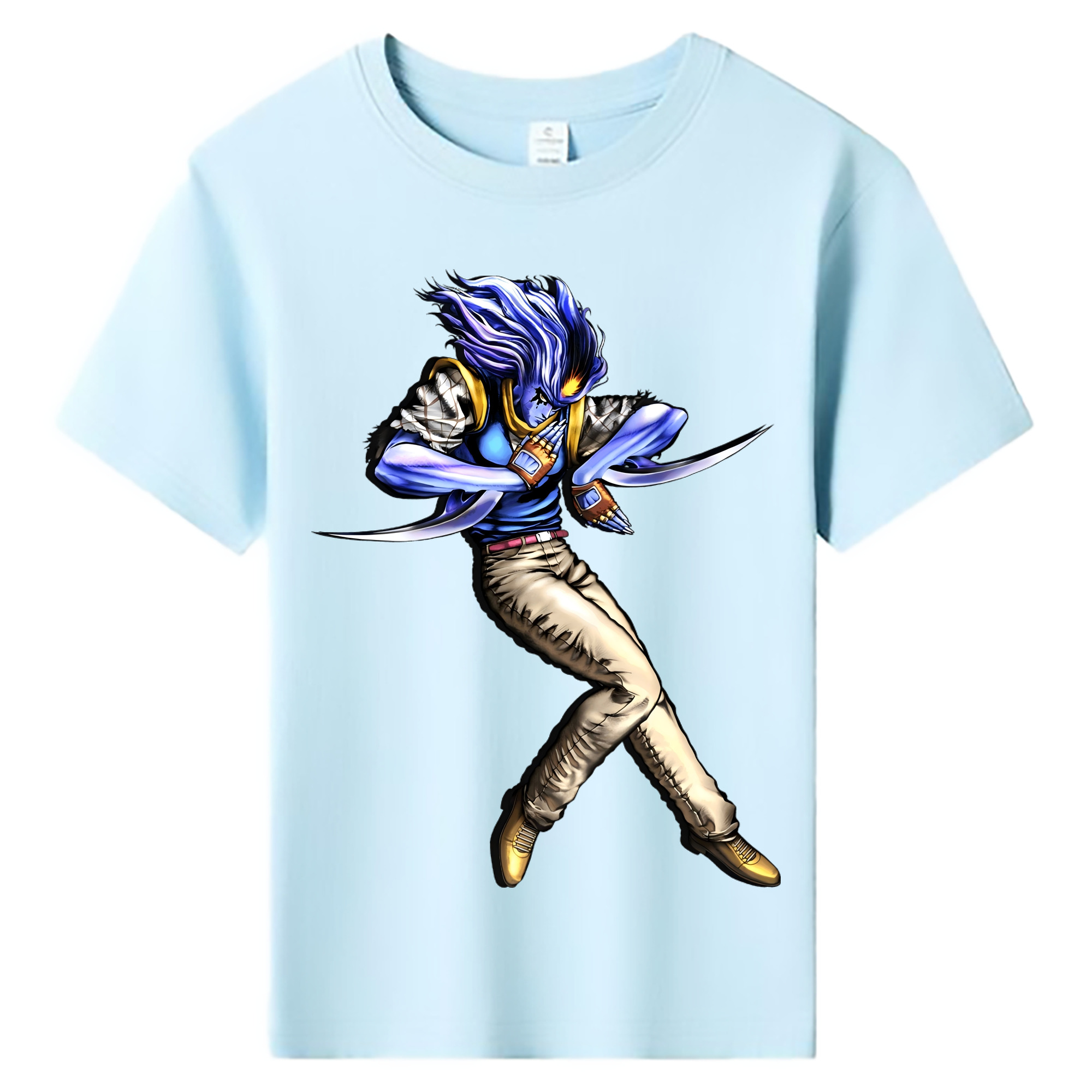 （画像用） ジョジョの奇妙な冒険 JoJo's Bizarre Adventure 綿100％キッズTシャツ（フロントプリント）